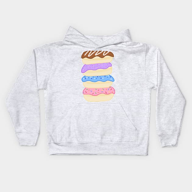 Donut Stack Kids Hoodie by SolarCrush